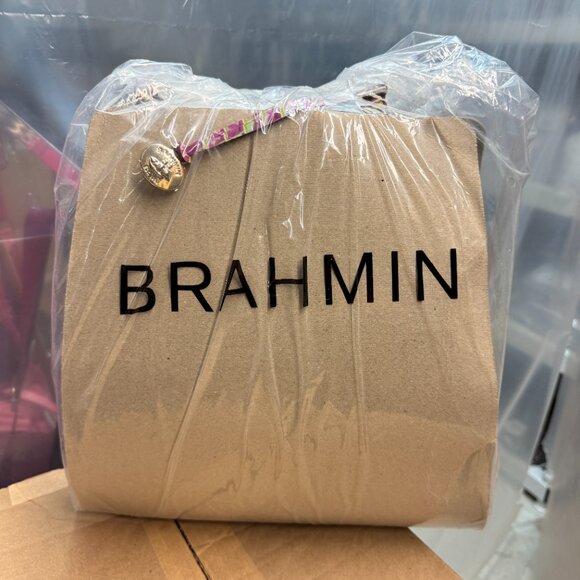 Brahmin Marlowe Leather Drawstring Shoulder Bag - Sweetener - Picture 7 of 8